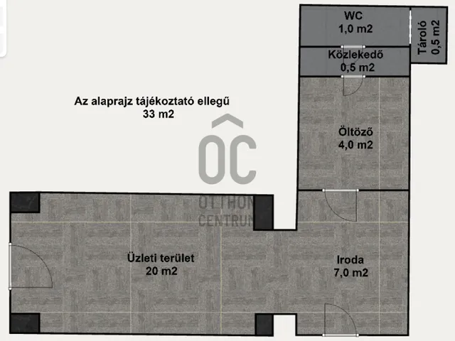 Eladó kereskedelmi és ipari ingatlan Budapest XIII. kerület, Újlipótváros 33 nm