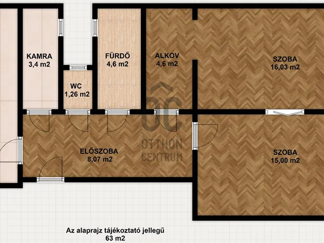 Eladó lakás Budapest VI. kerület, Diplomatanegyed 63 nm