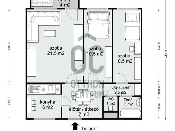 Eladó lakás Budapest XXI. kerület, Csillagtelep 62 nm