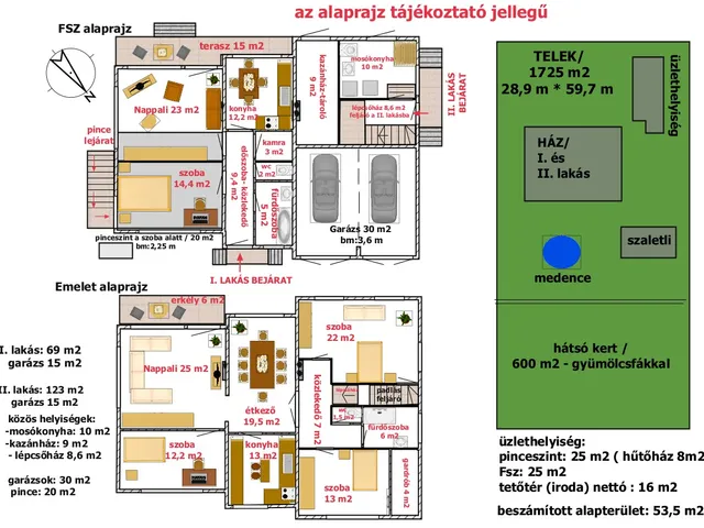 Eladó ház Budapest XVIII. kerület, Ganzkertváros 298 nm