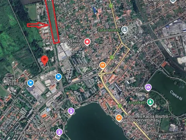Eladó telek Tata 648 nm