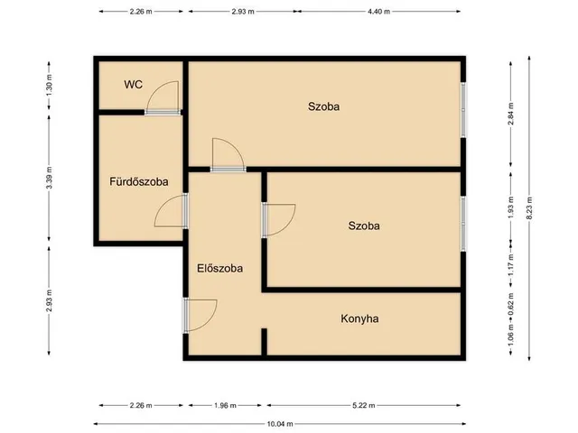 Eladó lakás Komárom 43 nm