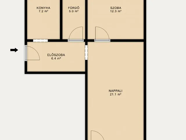 Eladó lakás Tatabánya 56 nm