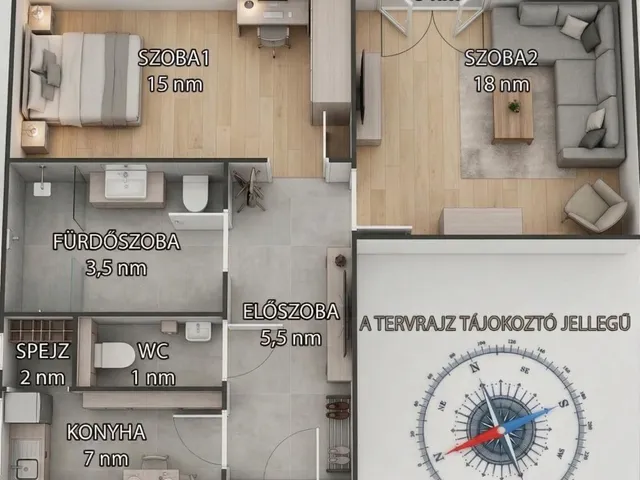 Eladó lakás Tatabánya 52 nm