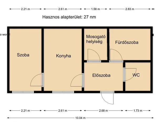 Eladó lakás Almásfüzitő 27 nm