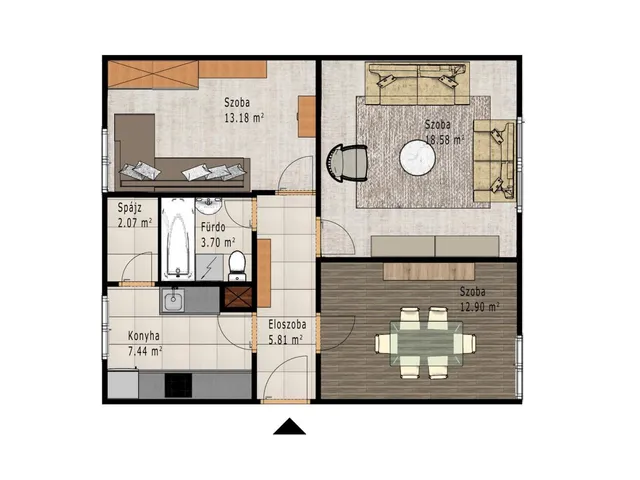 Eladó lakás Oroszlány 64 nm