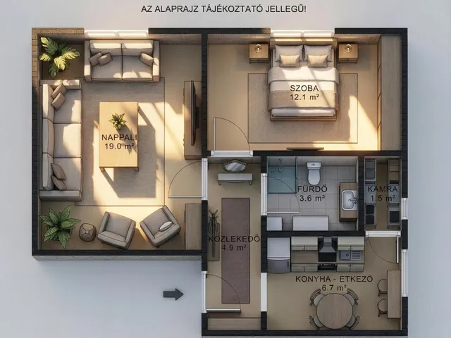 Eladó lakás Tatabánya 49 nm