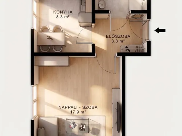 Eladó lakás Tatabánya 36 nm