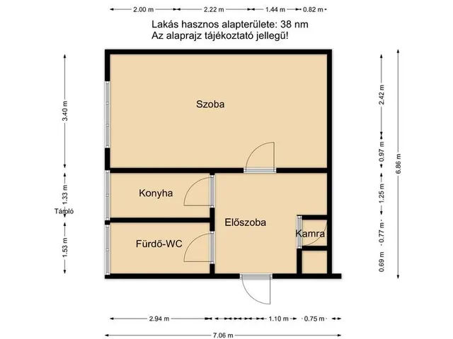 Eladó lakás Tatabánya 38 nm
