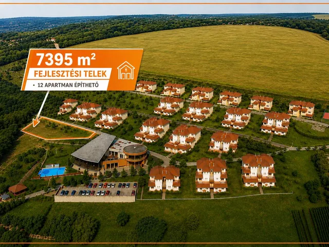 Eladó telek Dunaszentmiklós 7395 nm