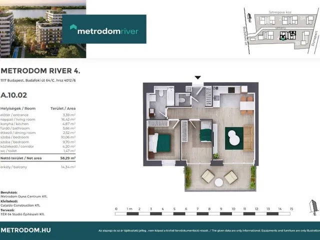 Eladó lakás Budapest XI. kerület, Kelenföld 58 nm