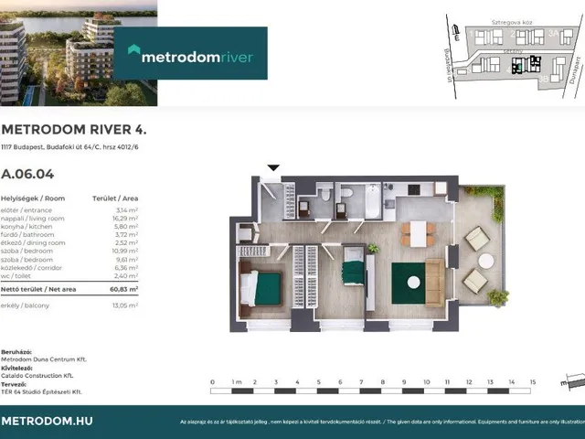 Eladó lakás Budapest XI. kerület, Kelenföld 61 nm