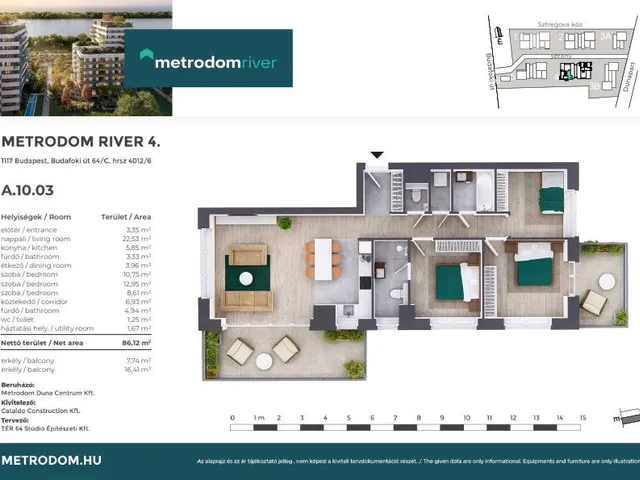 Eladó lakás Budapest XI. kerület, Kelenföld 86 nm