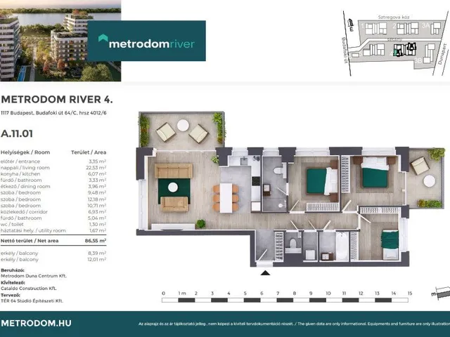 Eladó lakás Budapest XI. kerület, Kelenföld 87 nm
