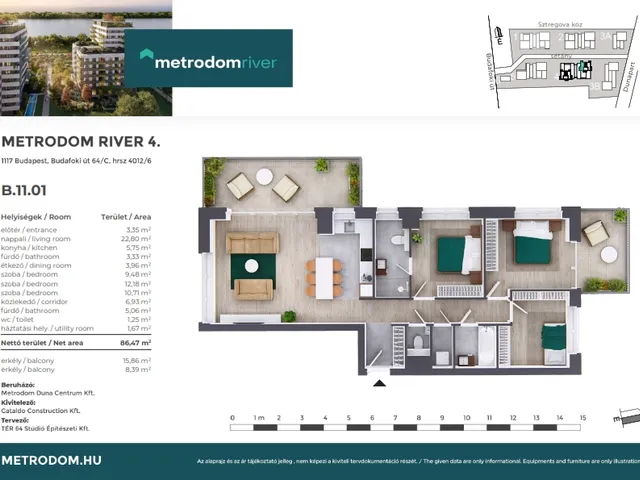 Eladó lakás Budapest XI. kerület 86 nm