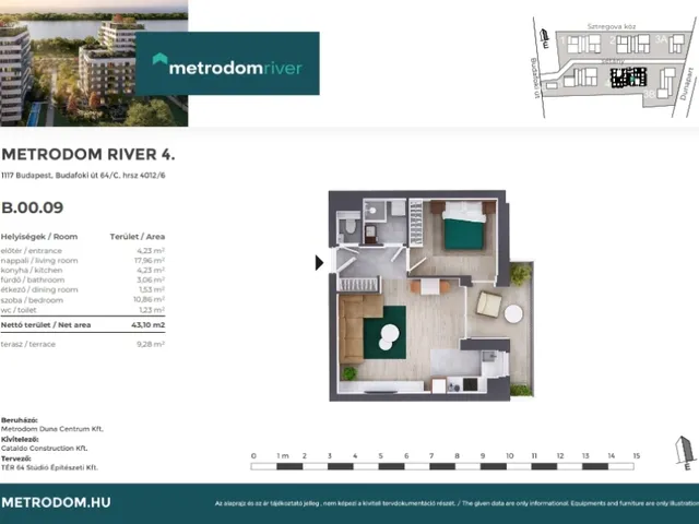 Eladó lakás Budapest XI. kerület 43 nm