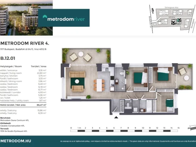 Eladó lakás Budapest XI. kerület 86 nm