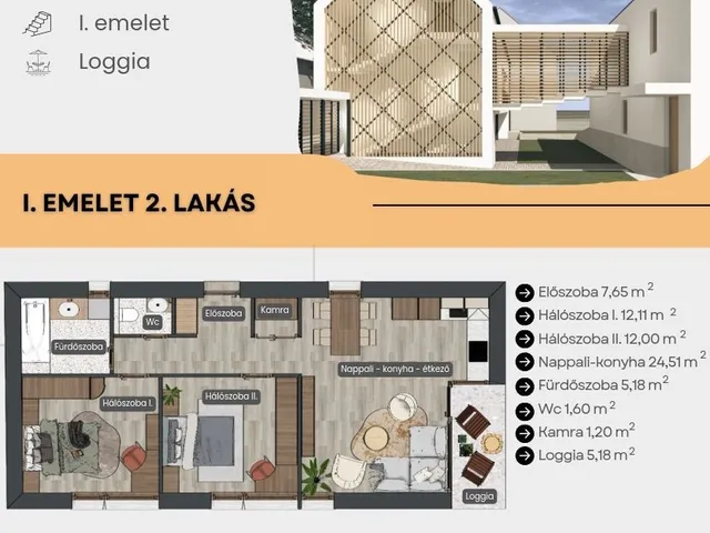 Eladó lakás Debrecen, Nagyerdőalja 64 nm