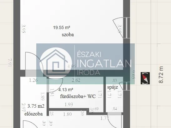 Eladó lakás Kazincbarcika 37 nm
