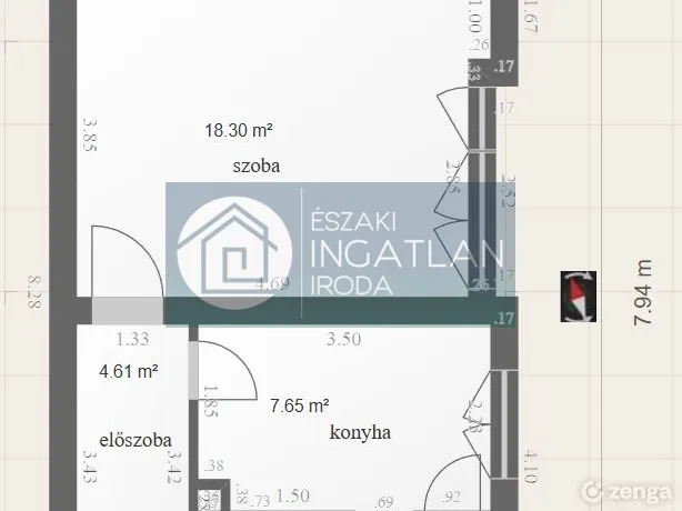 Eladó lakás Kazincbarcika, Építők útja 34 nm
