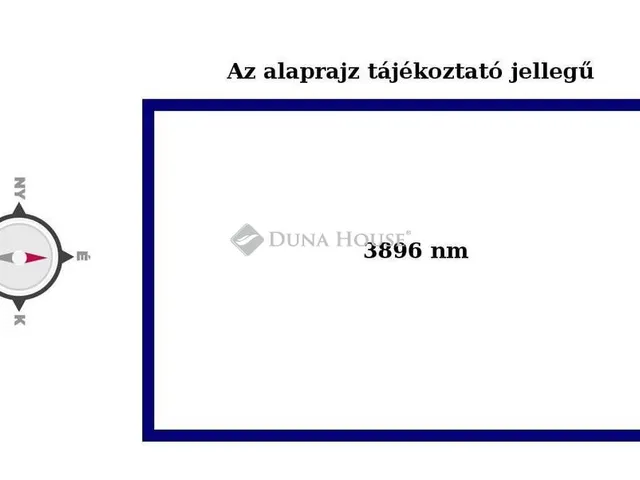Eladó telek Törökbálint 3896 nm