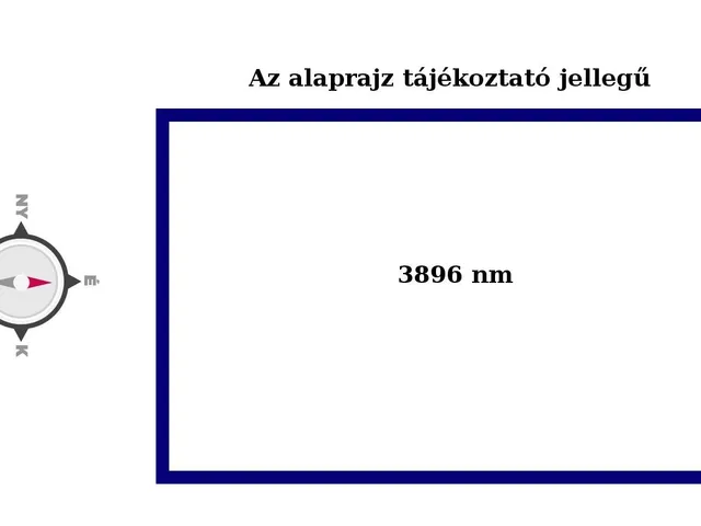 Eladó telek Törökbálint 3896 nm