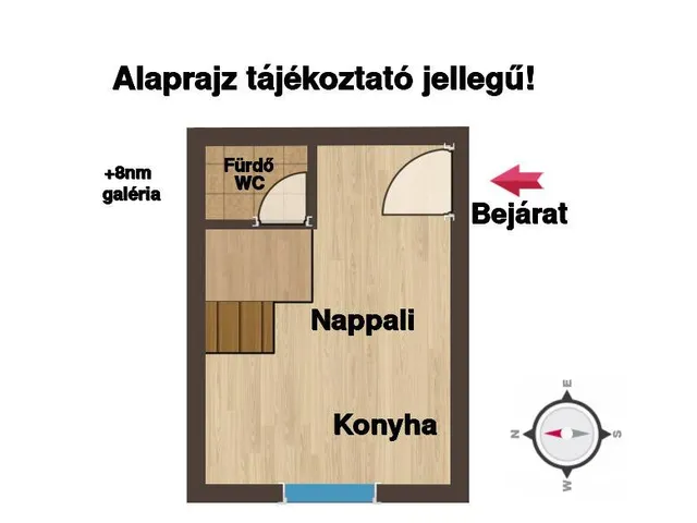 Eladó lakás Budapest VII. kerület 22 nm
