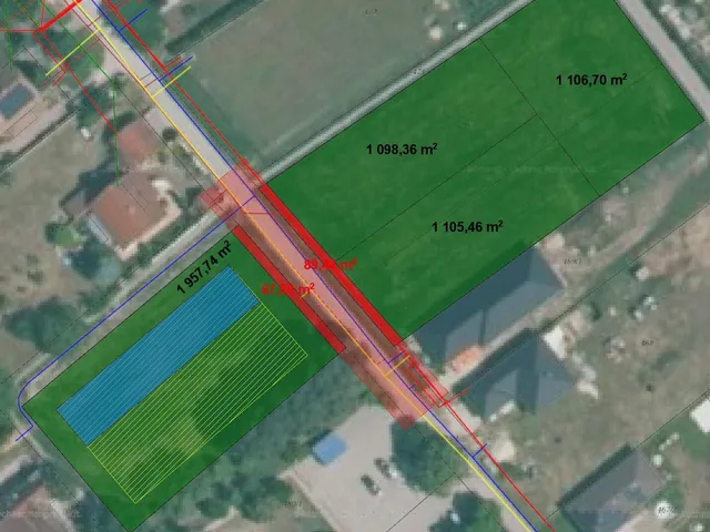 Eladó telek Naszály 1100 nm