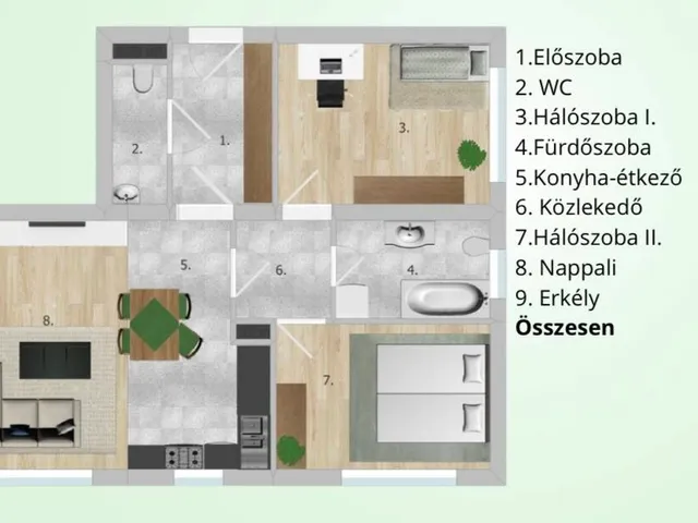 Eladó lakás Tatabánya 64 nm