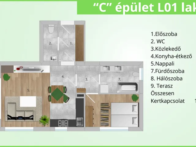 Eladó lakás Tatabánya 54 nm