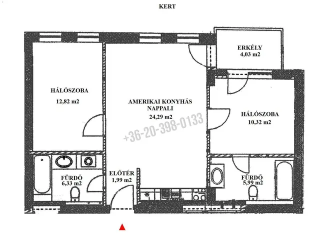 Eladó lakás Budapest VI. kerület 64 nm