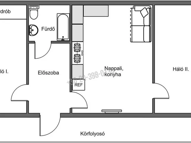 Eladó lakás Budapest VIII. kerület, Palotanegyed 57 nm