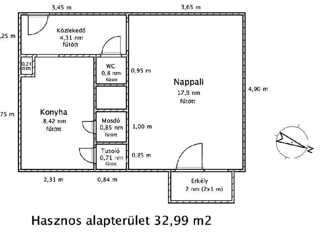 Eladó lakás Ajka 33 nm