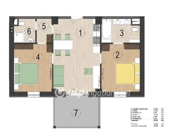 Eladó lakás Balatonkenese 61 nm