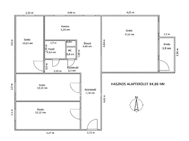 Eladó lakás Ajka 87 nm