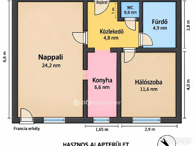Eladó lakás Ajka 53 nm