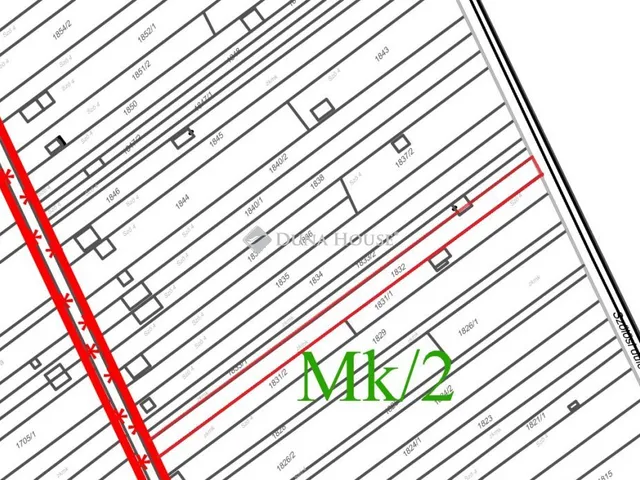 Eladó telek Vértesszőlős 1162 nm