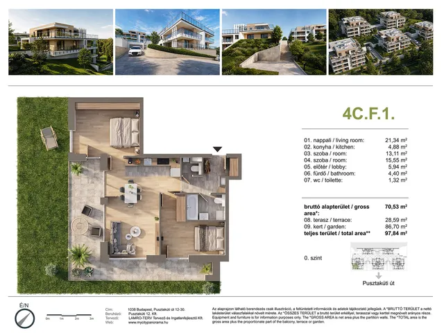 Eladó lakás Budapest III. kerület, Csillaghegy 70 nm