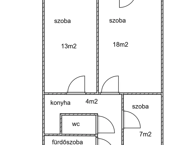 Eladó lakás Keszthely, Rákóczi tér 57 nm