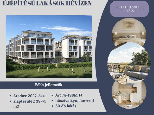 Eladó lakás Hévíz 50 nm