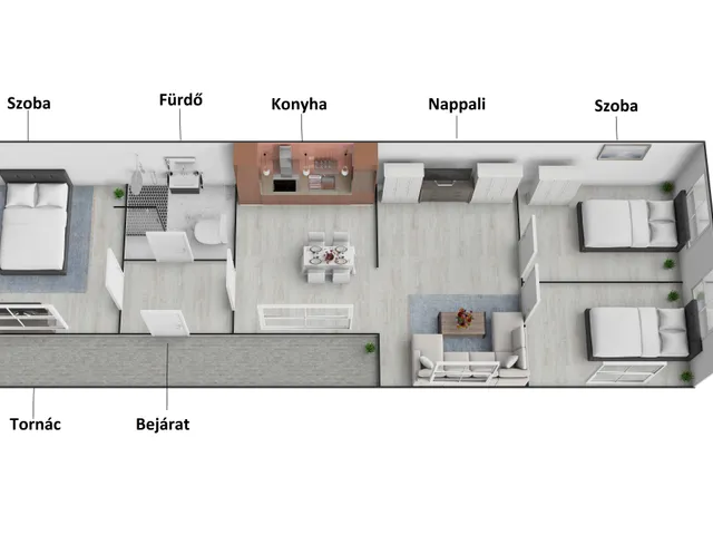 Eladó ház Bogád, kossuth 104 nm