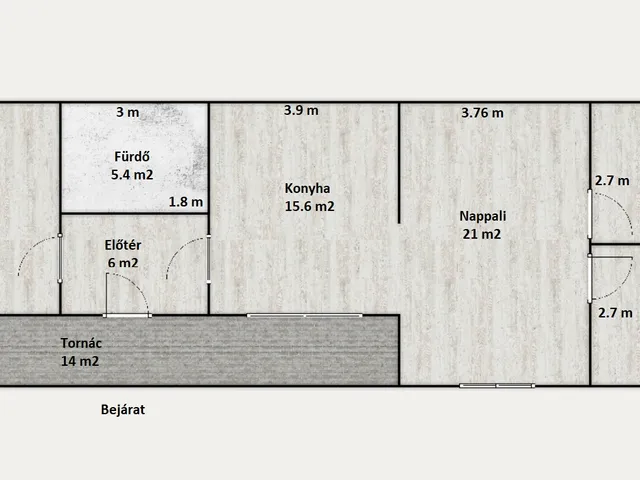 Eladó ház Bogád, kossuth 104 nm