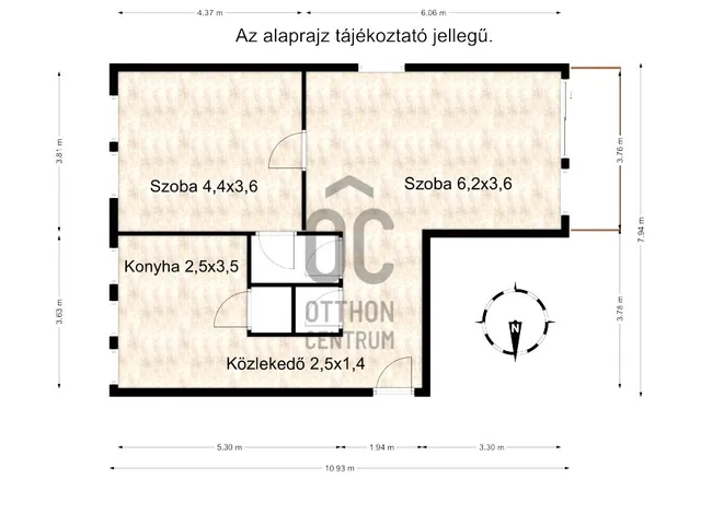 Eladó lakás Halásztelek, Viola utca 60 nm