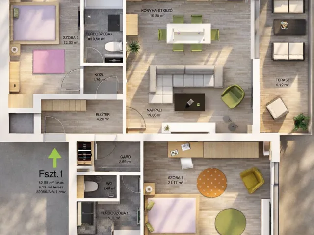 Eladó lakás Debrecen, Nyulas 87 nm