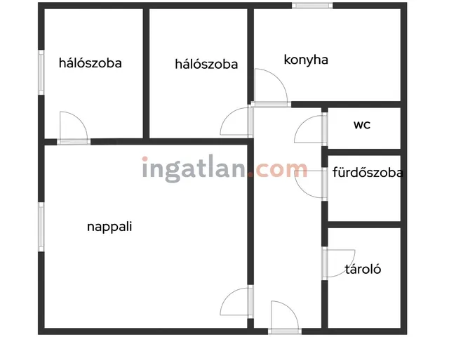 Eladó lakás Debrecen, Belváros 53 nm