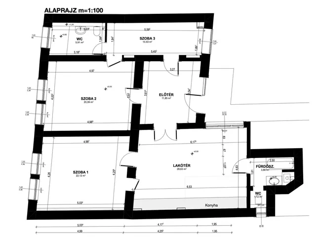 Eladó lakás Debrecen, Belváros 104 nm