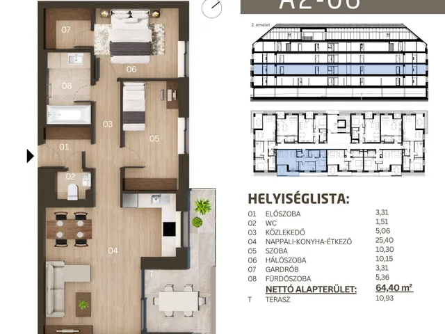 Eladó lakás Budapest XXIII. kerület, Soroksár-Újtelep 69 nm