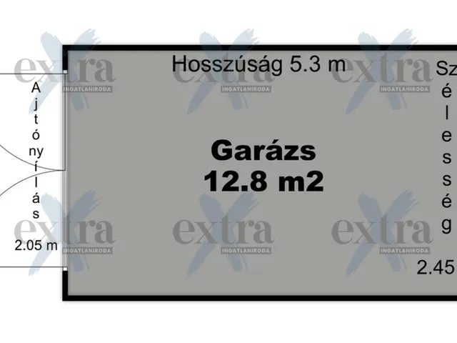 Eladó garázs Szeged 13 nm