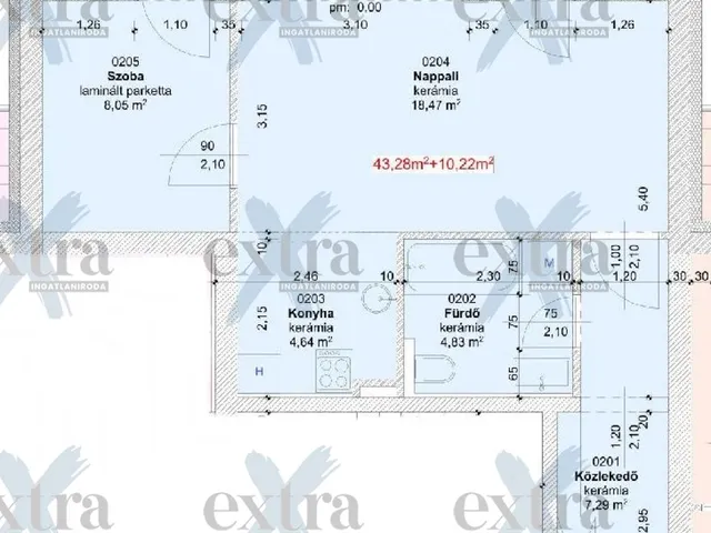 Eladó lakás Szeged 43 nm