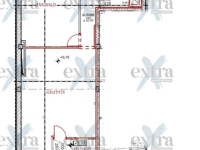 Eladó kereskedelmi és ipari ingatlan Szeged 77 nm